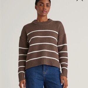 Quince - 100% Organic Cotton Striped Crew Sweater